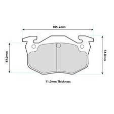 Ferodo DS2500 Rear Brake Pads