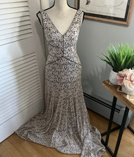 VERA WANG DRESS Womens 4 Beige