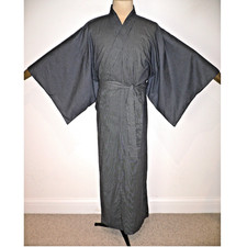 RRP£81 NEW, LARGE, MEN'S JAPANESE KIMONO STYLE COTTON DRESSING GOWN ROBE, Stripe