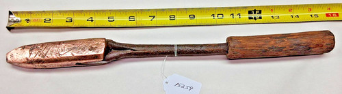 Soldering iron antique solid - soldering, iron,