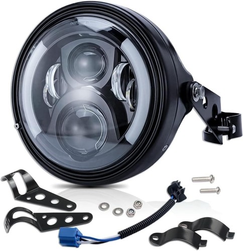 Round led motorcycle - 7'',