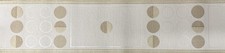 940502 ARTHOUSE OPERA BEIGE CIRCLES DESIGN WALLPAPER BORDER