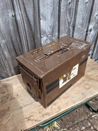 British army brown ammo box - army,
