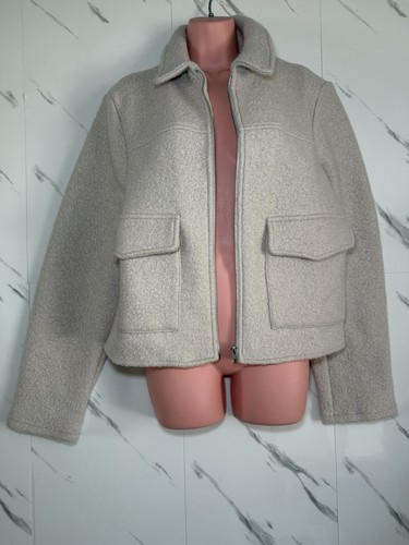 Mango mng wool - zip, up