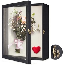 TJ.MOREE Flowers Shadow Box Display Case11”x14”  35 x 28 x6cm Large Shadowbox...