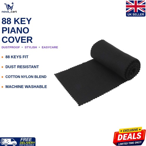 Keys piano cover black - piano,