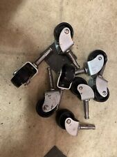 VINTAGE  X8 Furniture Castors Vintage Wheels  Old Chair  Trolley /Wheels