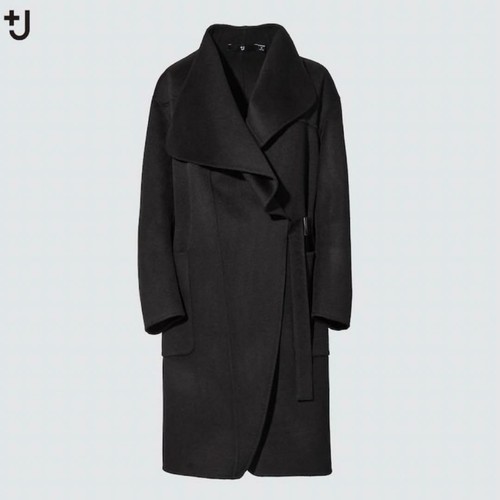 Uniqlo collar coat - +j, no-collar