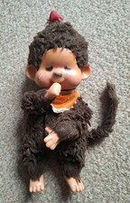Vintage 1974 Monchhichi Monchichi Sekiguchi Baby Monkey Chic A Boo Toy Figure