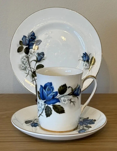 Windsor blue rose bone - windsor, china