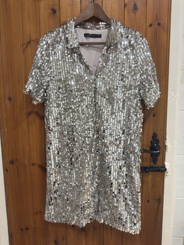 Zara silver sequin - zara,