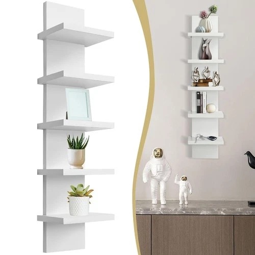Floating wall shelf unit - shelf, 5