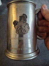 WILLIAM YOUNGER  GORDON STRACHEN ABERDEEN v RANGERS PEWTER TANKARD TARTAN STAR