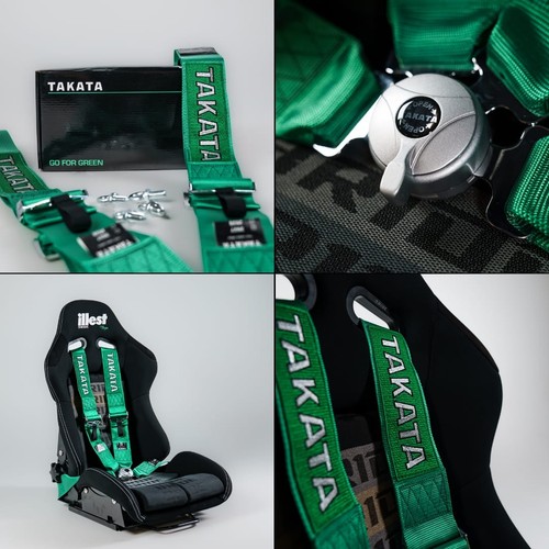 Takata point harness - green,