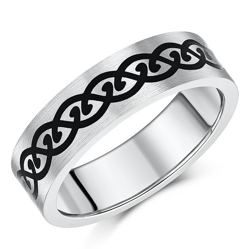 7mm celtic designe - designe, titanium
