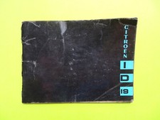 CITROEN ID19 OWNERS MANUAL HANDBOOK - 1962 - ENGLISH / US MARKETS