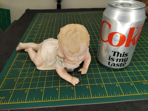 Vintage piano baby figurine - vintage,