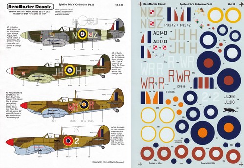 Aeromaster decals 48 - aeromaster,