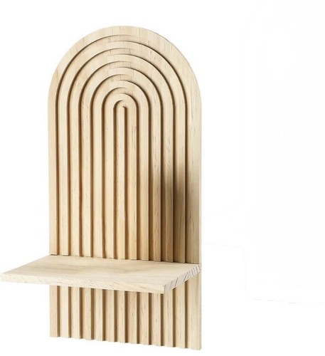 Arched wall shelf functional - arched,