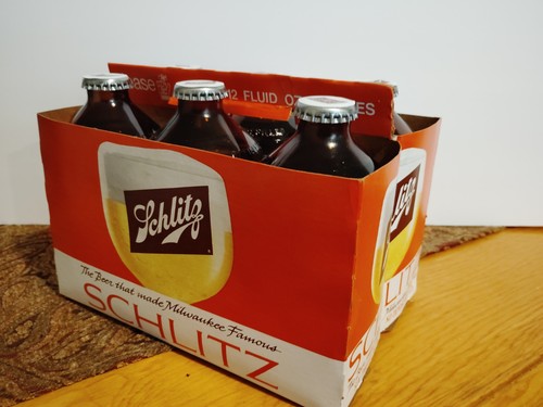 Vintage pack schlitz beer - 6,