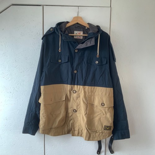 Mens navy beige duffer - &,