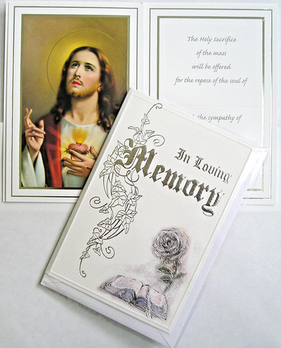 Deluxe catholic mass card - deluxe,