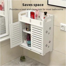 White Bathroom Small Cabinet