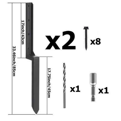 Heavy duty fence post repair - heavy,