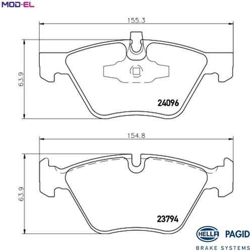 Brake pad set - brake, disc