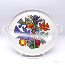 Villeroy & Boch Acapulco Cake Plate Vitro-Porcelain Made in Luxembourg 70s