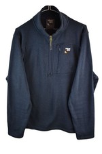 SPRAYWAY Blue Fleece Jumper size L Mens 1/4 Zip Pullover Casual Outdoors