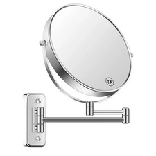 9” Large Wall Mounted Makeup Mirror 1X/7X Double-Side Bathroom Magnifying Mirro