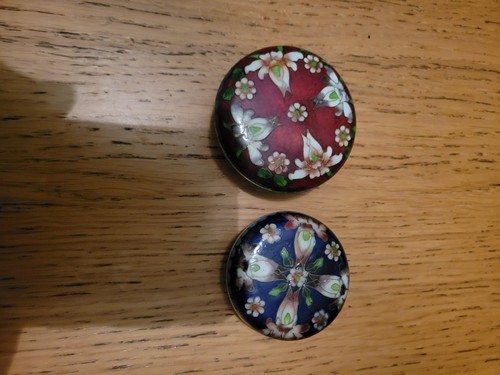 Cloisonne enamelled trinket - 2,