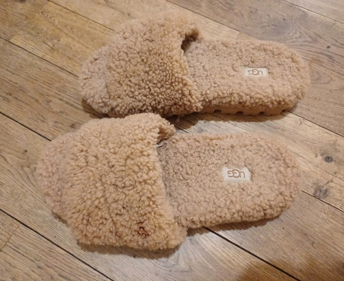 Ugg womens beige faux fur - beige,