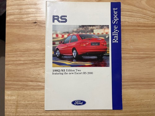 Ford rallye sport 1992 93 - rallye, 1992/93