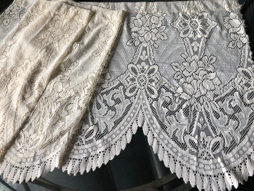 Vintage cream floral - cream, lace