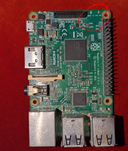 Raspberry model v1 - model, b