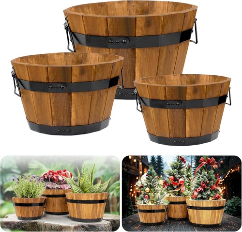 Set wooden flower - 3,