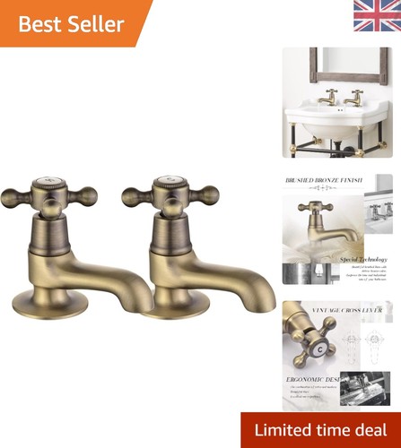 Brushed bronze basin - basin, pillar