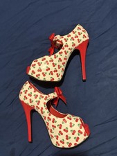 Pleaser Bordello Cherry Heels UK7/US10