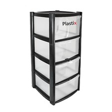 4 Tier Large Plastic Storage