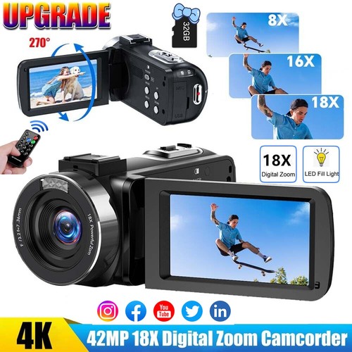 42mp video camera camcorder - 4k,
