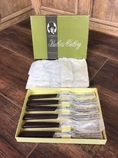 6 VINTAGE BOXED TABLE FORKS