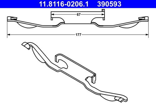 Front axle ate 8116 0206 - axle,