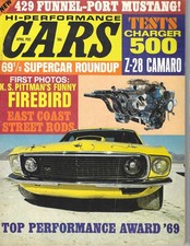 1969 Camaro Z/28, Charger 500