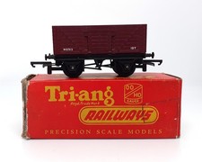 Vintage Tri-ang OO-HO Gauge R112 Goods Wagon with Drop Doors Railway Boxed