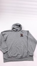 Vintage NYPD Hoodie Mens Large Gray Embroidered Pullover Police Department 00s