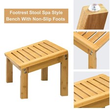 Bamboo Shower Foot Rest Stool