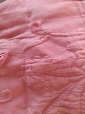 Vintage Victorian Bedspread Dusty Pink, 220x185cm