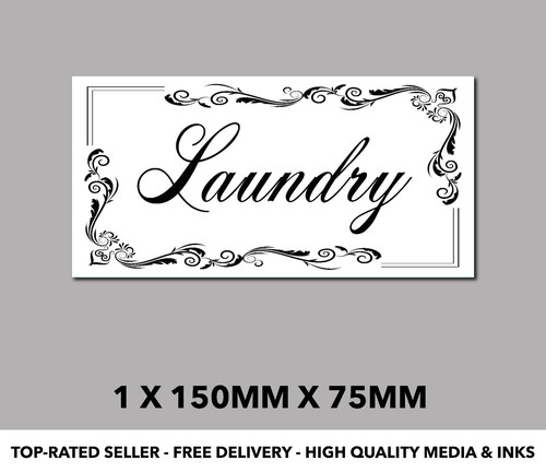 Sticker laundry door - , room